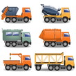 Vector truck icons - set 2