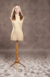 portrait of young woman mannequin