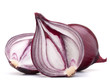 red onion bulb half