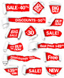 Premium collection of red paper. Vector