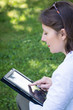 tablette en extérieur