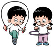 Vector: Vector illustration of Kids Exercising Vector illustration of Kids Exercising
