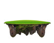 green grass field on lime stone mountain use for multipurpose am