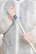 Holding the Mop