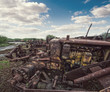 rusty scrap machinery