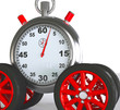 Illustration: stopuhr termin transport stopuhr termin transport