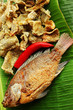 Fried fish skin