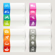 Vector: Rainbow - Transport and vehicle Icons Rainbow - Transport and vehicle Icons