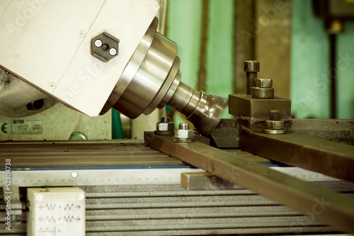 Photo: CNC drilling and miling in a workshop CNC drilling and miling in a workshop
