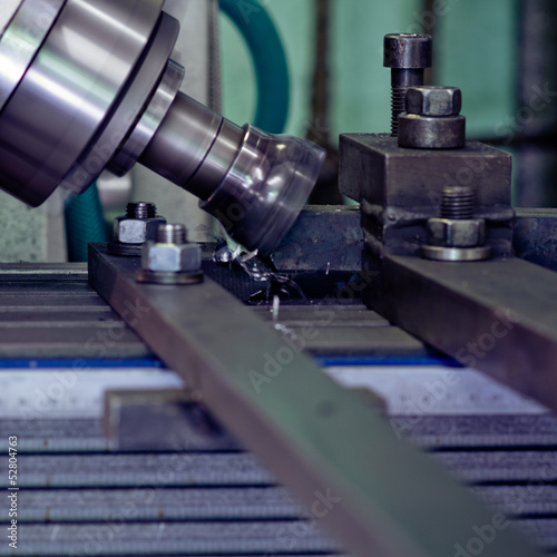Photo: CNC drilling and miling in a workshop CNC drilling and miling in a workshop