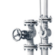 pipes valve connection - isolated