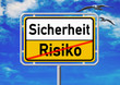 Ortsschild - Sicherheit - Risiko