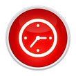 canvas print picture - clock button rot