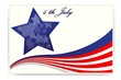 American flag , Business cards