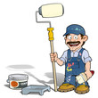 Handyman - Paint Roll Painter Blue