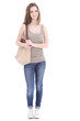 Trendy young female student