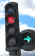 Traffic lights for bikes in Copenhagen, Denmark