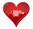 health care heart concept illustration design