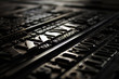 Old Victorian Printing Press Letters