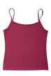 Vinous blouse is on white background.