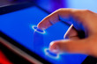 Foto: Finger touching screen Finger touching screen