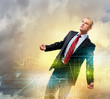 Businessman in anger