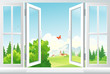 Open window