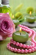 Foto: Wellness Öl Rose Kerzen Perlen Wellness Öl Rose Kerzen Perlen