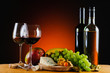 Photo: cheese, wine and fruits cheese, wine and fruits