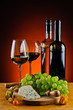 Photo: cheese, wine and grapes cheese, wine and grapes