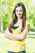 Beautiful cheerful young woman
