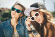 two beautiful and sensuality girls