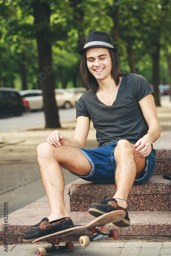 Photo: Young skateboarder Young skateboarder