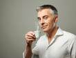 Photo: man drinking a coffee man drinking a coffee