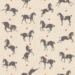 Dressage horse seamless