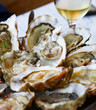 Oysters with lemon