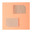 orange frame with a old sheets