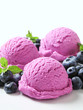 Blueberry ice cream