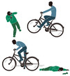 轢き逃げする自転車