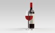 red wine and glass of wine