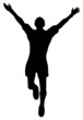 Jogger Arme hoch