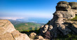 beautiful panorama of the mountains