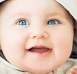closeup portrait of beautiful baby