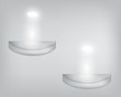 vector stage spotlight with laser rays. light beams EPS10