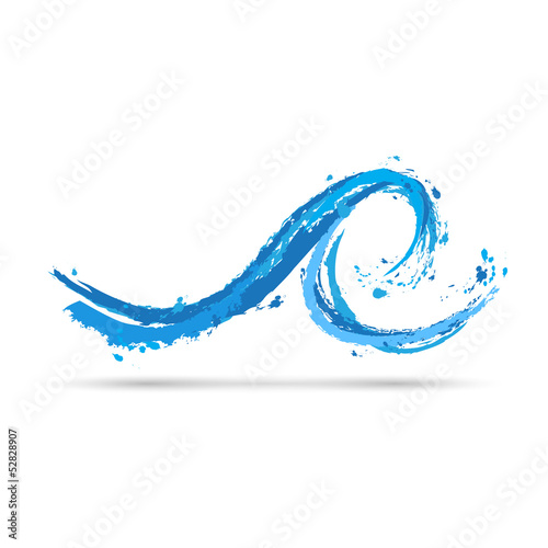Vector: Abstract blue wave Abstract blue wave