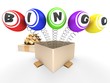 3d Bingo balls. WIn concept