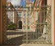 Genoa, Italy - Royal Palace, view fron the garden gate