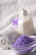 bath salt with towel
