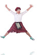Funny scotsman isolated on the white
