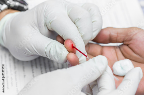 Photo: Blood testing Blood testing